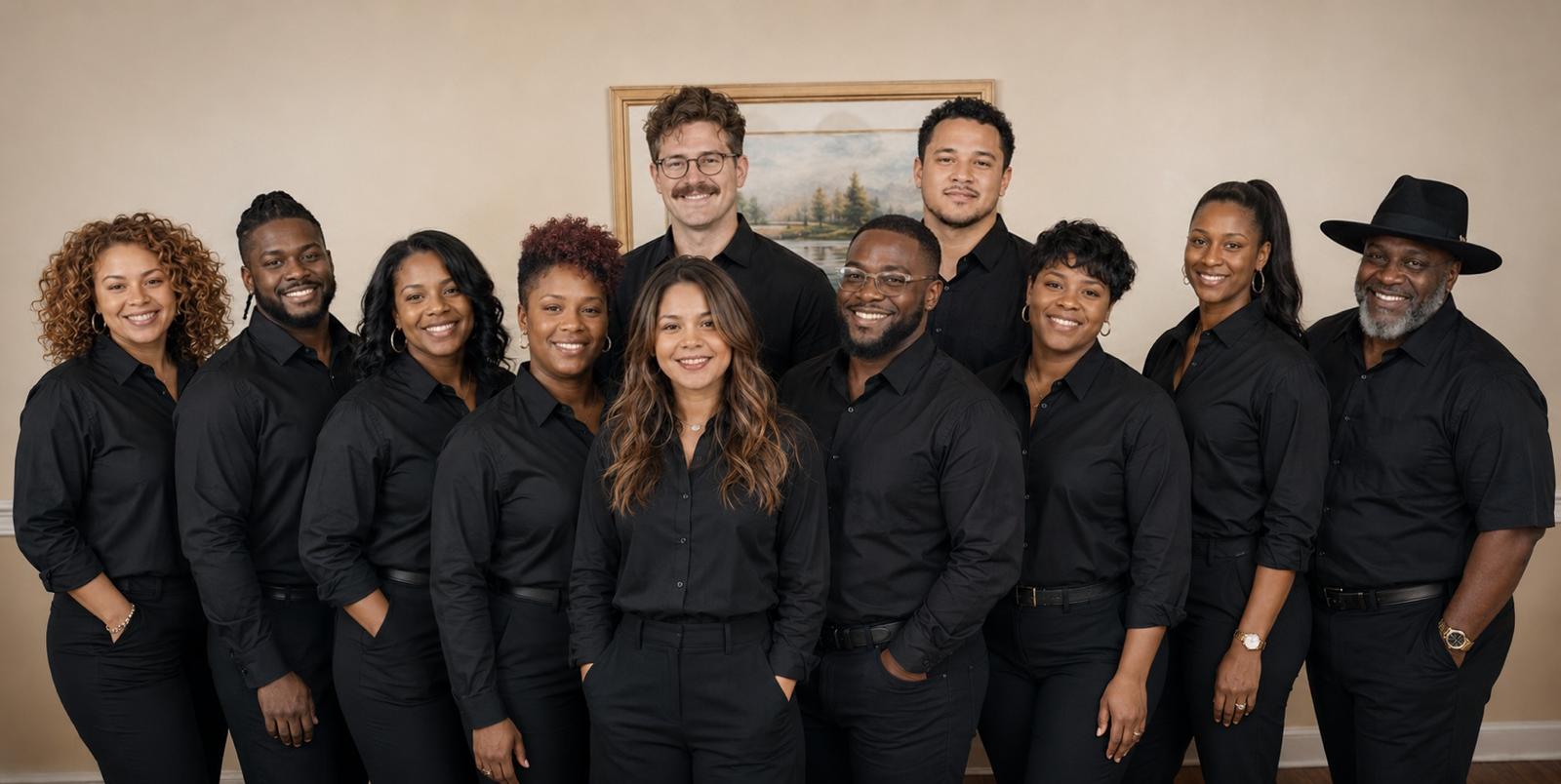 Georgia Event Staffing team members ready for an event